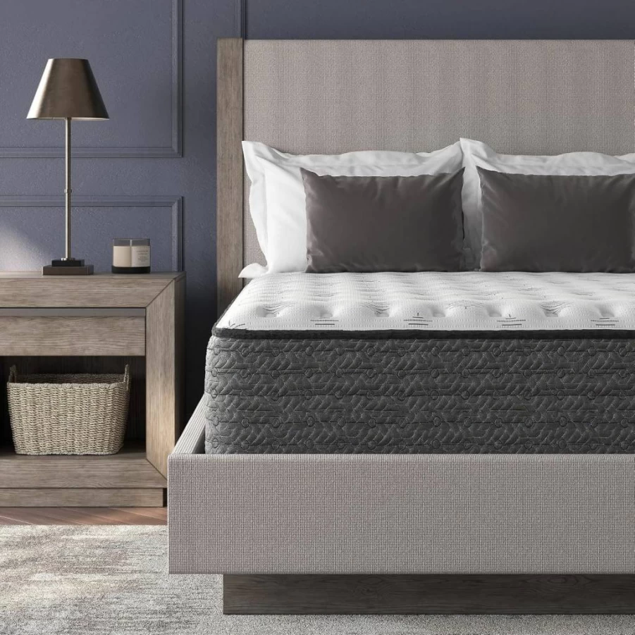 Signature Design by Ashley Chime 12" Hybrid Mattress - California King, Medium Firm, Cooling Gel Memory Foam, Pressure Relief