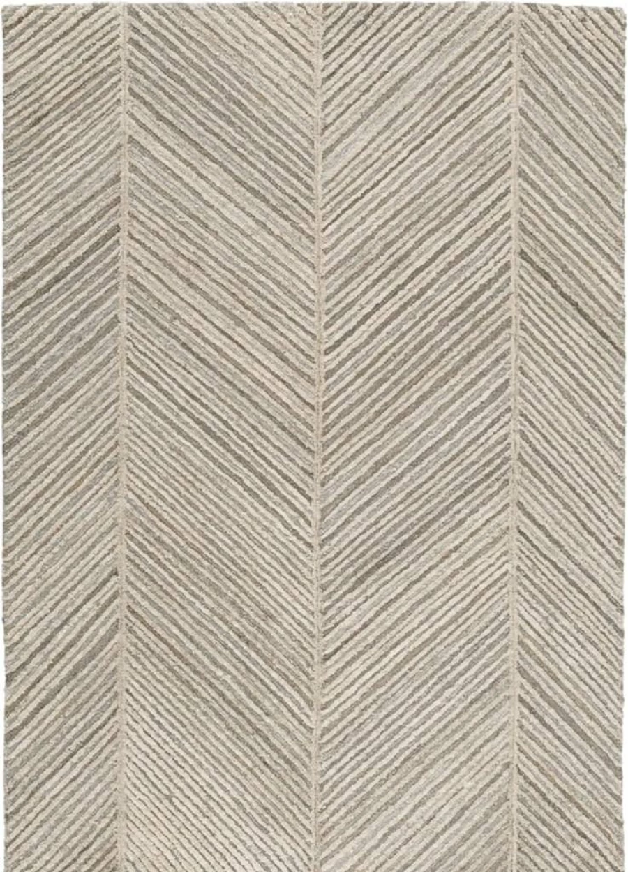 Signature Design by Ashley Leaford Coastal 5x7 Area Rug - Low Pile Brown & Gray Indoor Rug for Living Room, Bedroom