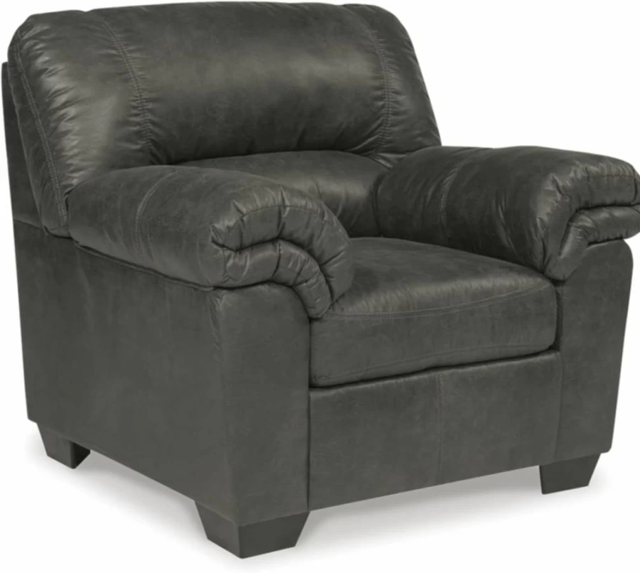 Signature Design by Ashley Bladen Oversized Faux Leather Plush Chair in Brown - Luxurious Comfort & Style