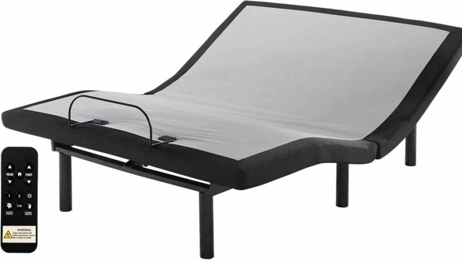 Signature Design by Ashley King Adjustable Power Bed Base with Remote Control - Head & Foot Elevation