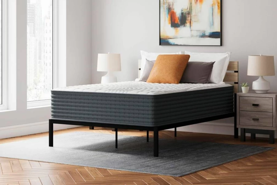 Signature Design by Ashley Chime 10" Hybrid Mattress - California King, Medium Firm, Cooling Gel Memory Foam for Pressure Relief